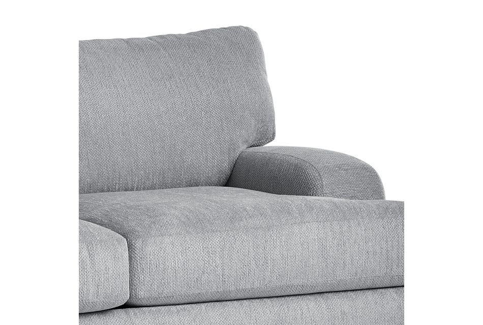 Alpha Light Gray Fabric Sofa